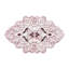 Tapis rose / brun foncé en polyester tissé à la machine Novelty Eidechi-1694654412