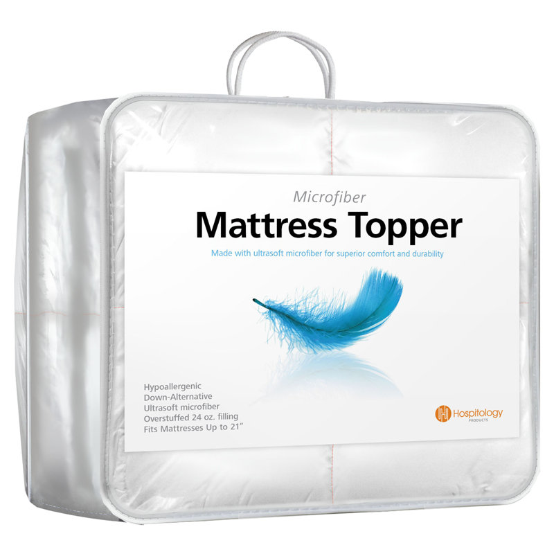 The Original Heavenly Plush Down Alternative Hypoallergenic Microfiber Mattress Topper, Queen