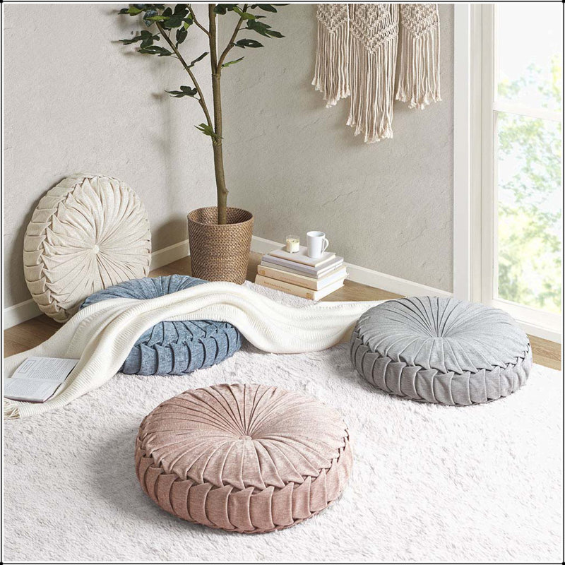 Coussin de sol en poly chenille, 91 cm H x 61 cm L