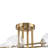 8-Light Airy Clear Glass Bubble Molecular Semi-Flush Mount