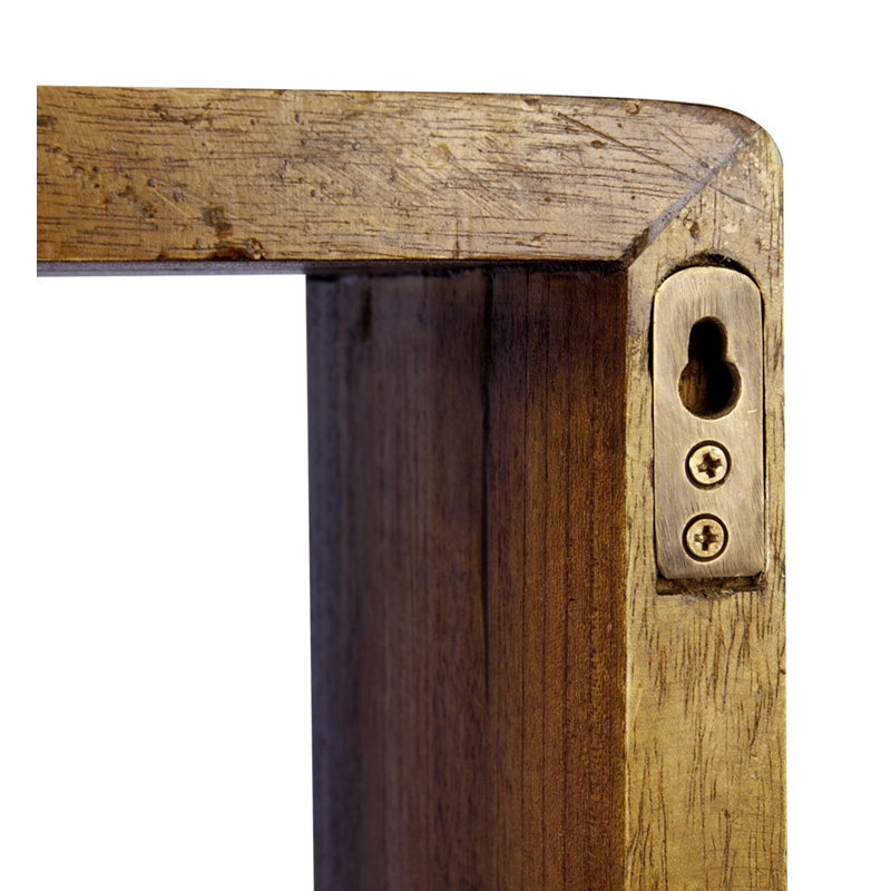 Jakarra Square Oak Solid Wood Accent Shelf