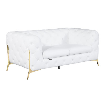 Leather Upholstered With Hardwood And Foam