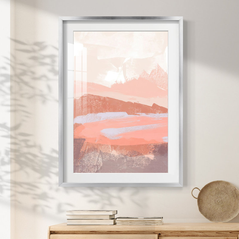 «Dusty Desert II», reproduction encadrée, H 28,5 po x l 20,5 po, Argent argent