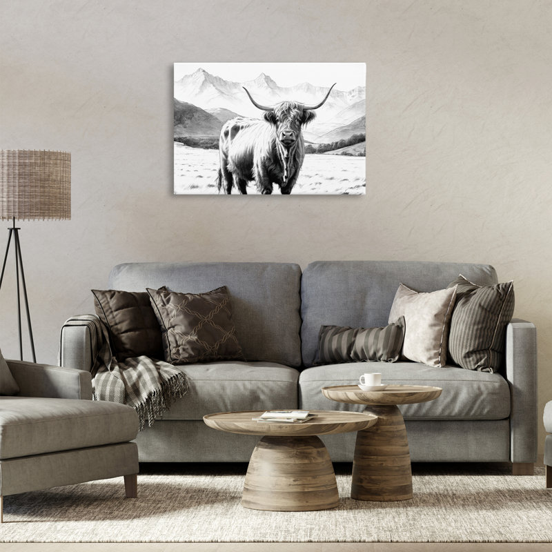 Art mural sur toile Highland, H 20 po x l 30 po
