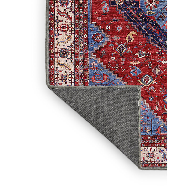 Tapis oriental bleu / rouge, Rectangle 7 pi x 10 pi