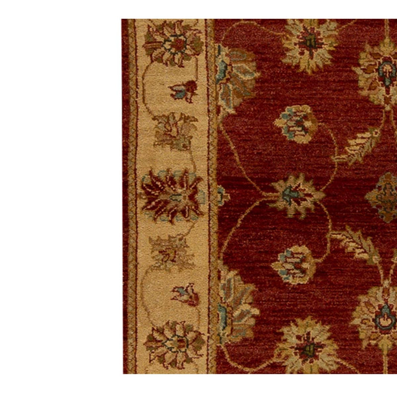 Hand Knotted Wool Floral Area Rug