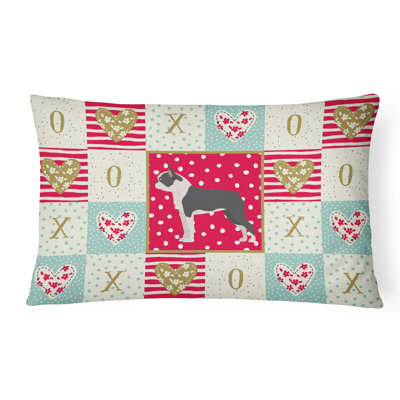  Coussin Boston Terrier Love