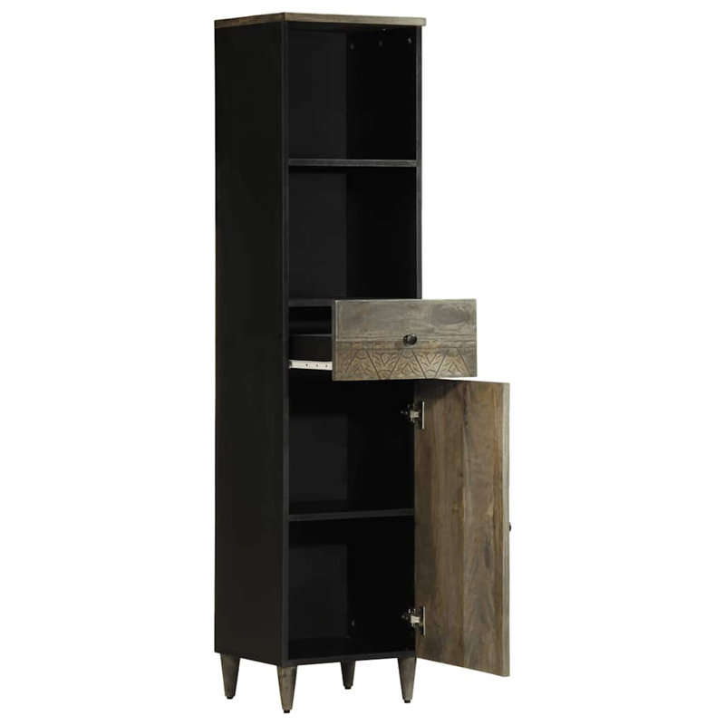 Pine Wood Bathroom Cabinet