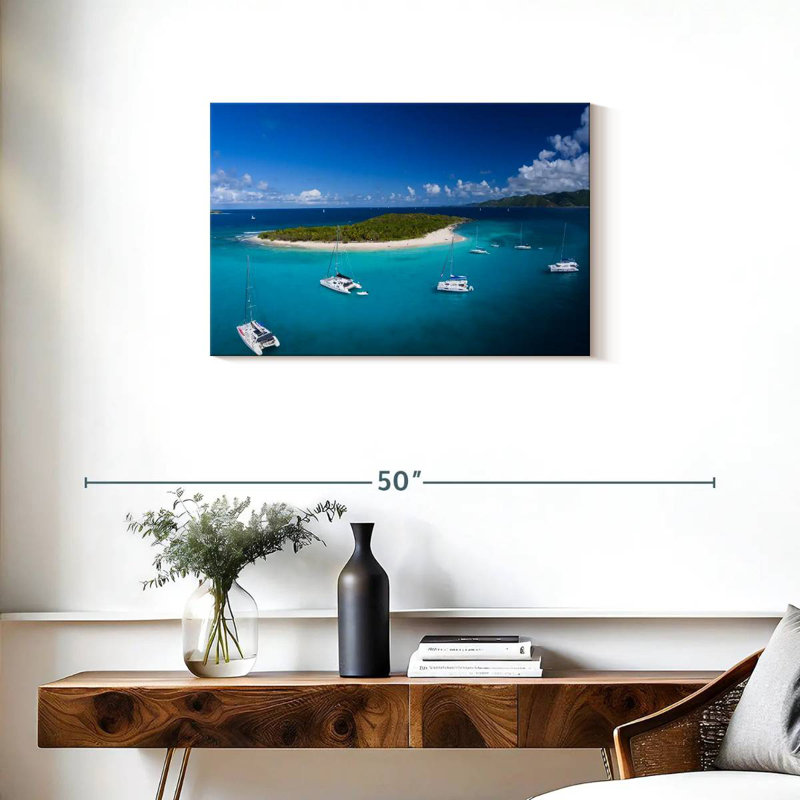 Sandy Cay British Virgin Island, 20" H x 30" W