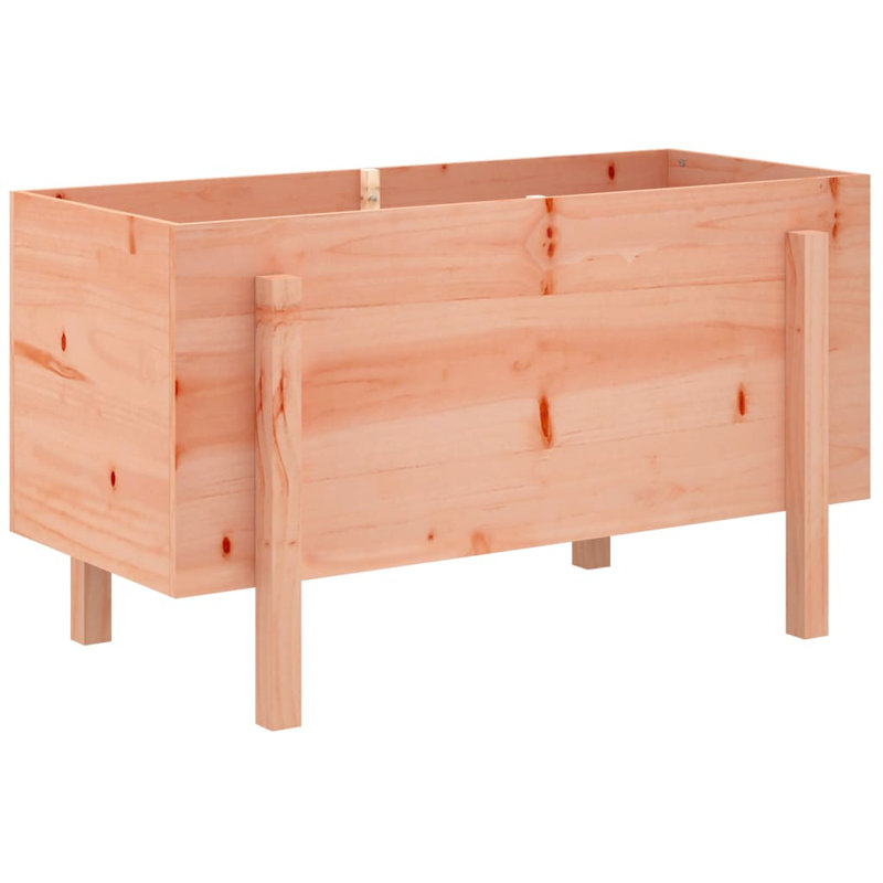 Meenakshi Wood Raised Garden Bed, 57cm H x 101cm W x 50cm D, Brown, Douglas