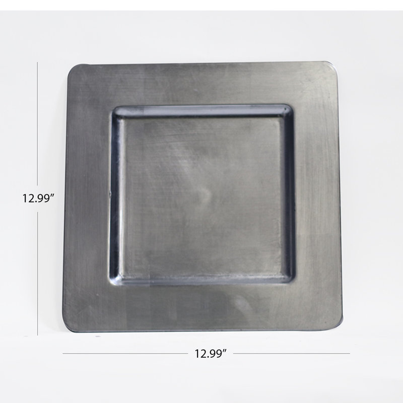 Assiette à dîner en plastique Lisbeth, Argent