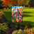 Oiseaux oranges/bleus/rouges