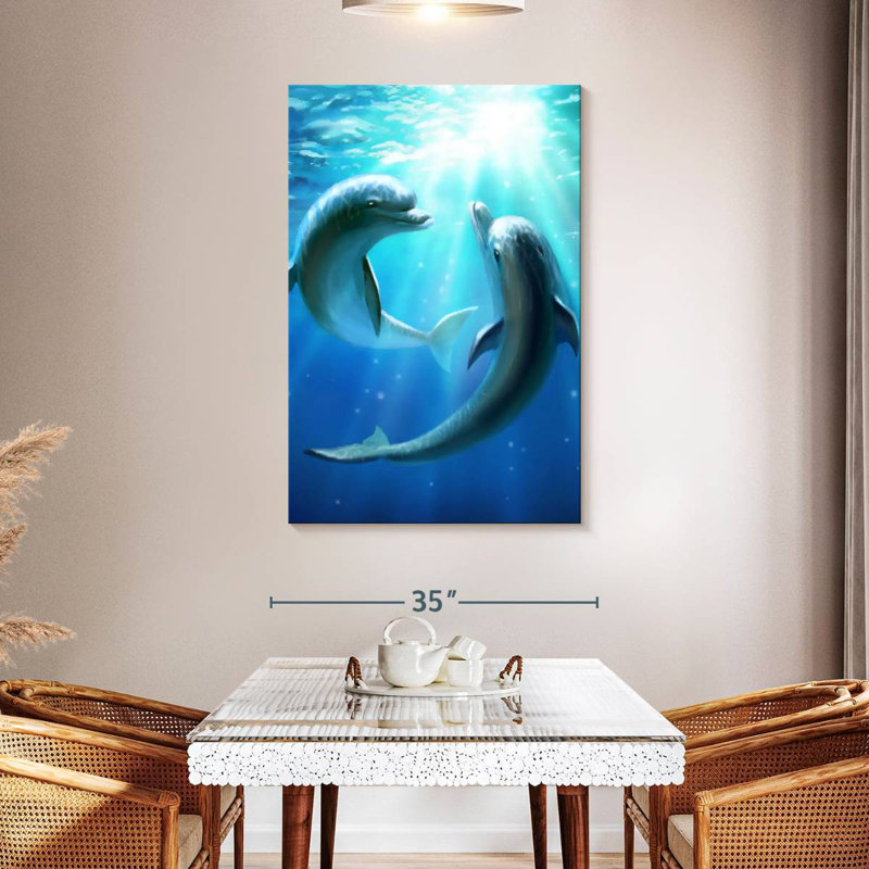 «Brampt Dolphin Best Friends», H 48 po x l 32 po