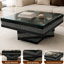 Table basse à motif de diamants broyés