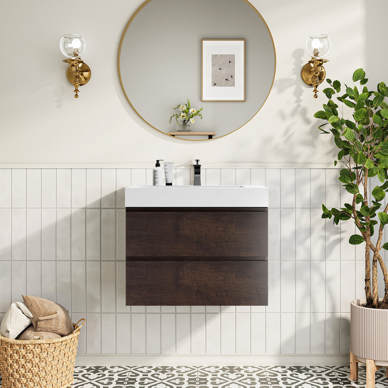 Meuble-lavabo de salle de bain Mid-Century