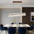 35 Inch Modern Rectangle Led Chandelier
