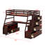 Lit mezzanine simple avec 7 tiroirs, 2 tablettes et un bureau-431593690