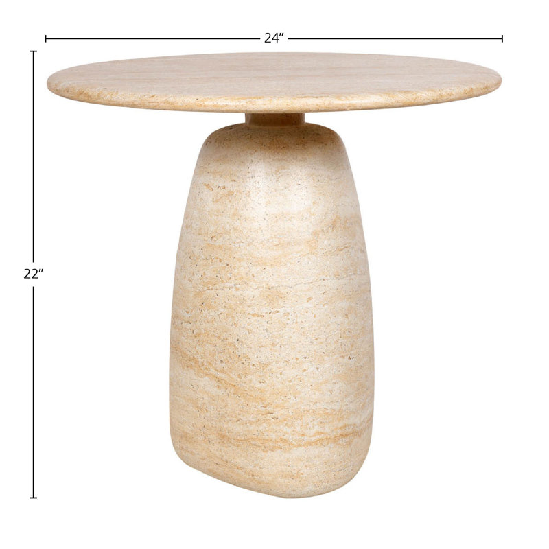 Table d'appoint Mikylee, basse, 22" H x 24" W x 24" D