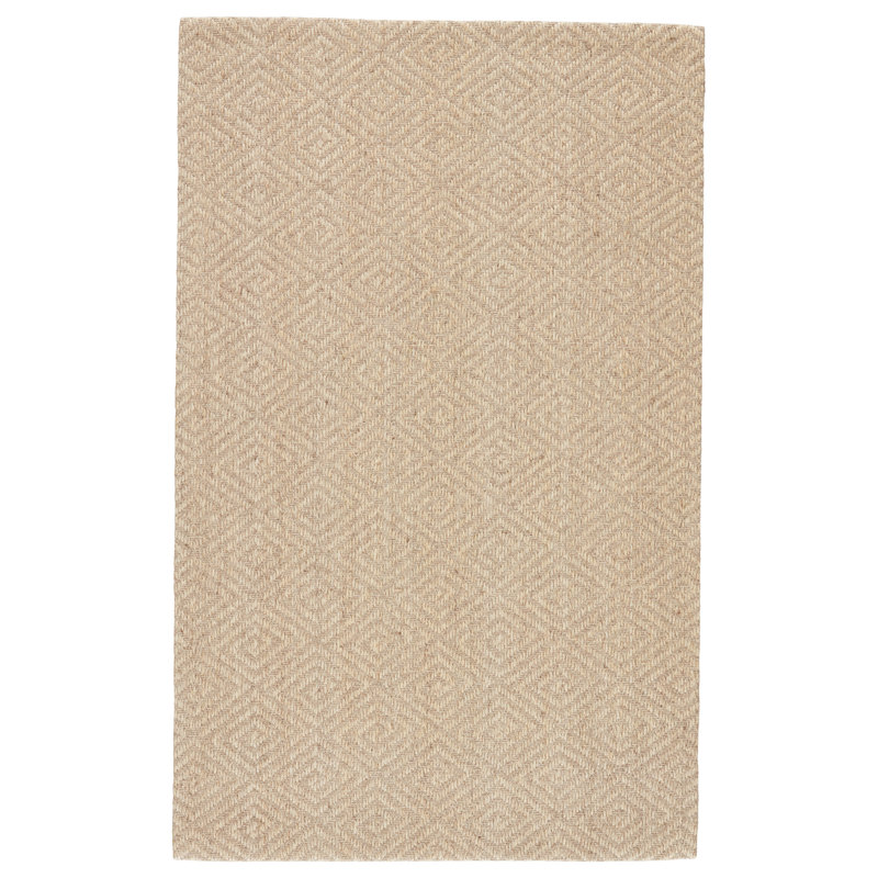 Naturals Tobago Jute / Sisal Geometric Area Rug, Rectangle 6'X9'