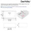 Évier de cuisine à simple cuve à tablier frontal L 33 po x l 20 po DeerValley avec grille d'évier, planche à découper et support pour sécher la vaisselle-101798382