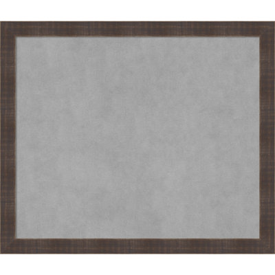 Magnetic Solid Wood Framed Metal Bulletin Board
