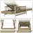 All-Weather Pe Rattan Chaise Lounge, Outdoor Patio Wicker Chair With 6-Position Adjustable Backrest, Waterproof Cushion, Hand-Woven Frame, Poolside Recliner For Backyard, Garden, Deck-901631517-901631506