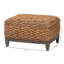 Repose-pieds Delonzo tissé à la main avec rangement en rotin brun avec plateau relevable, H 17,51 po x l 29,73 po x P 21,7 po Delonzo