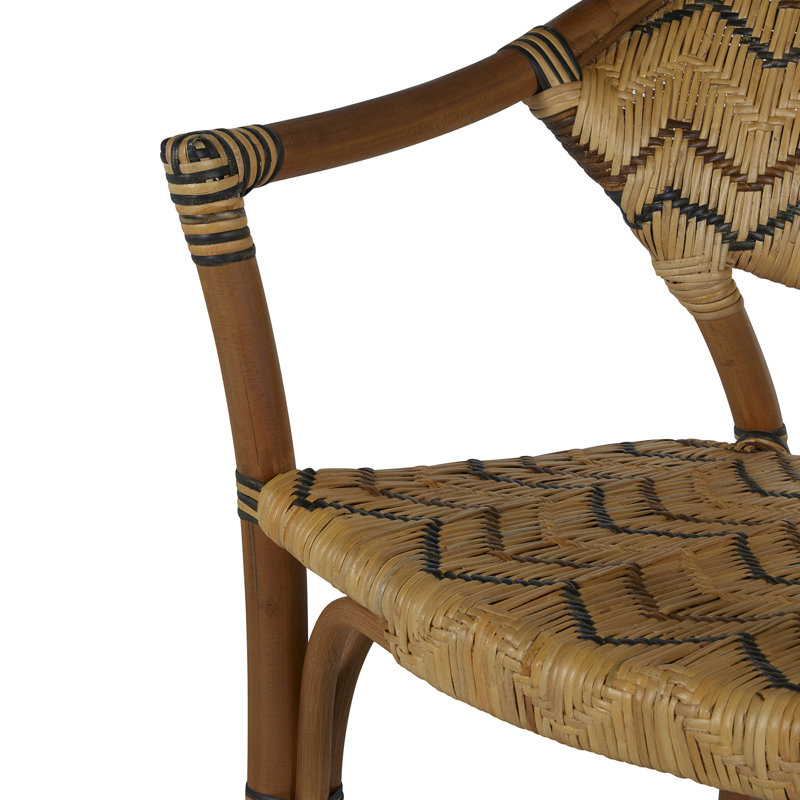 Emmett Brown Rattan and Cane Arm Chair