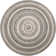Concentric Geometric Handmade Tufted Wool Gray Area Rug
