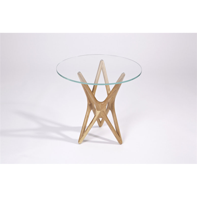 Cresson Glass Top End Table