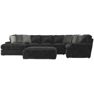 Delicia 3pc Sectional With Chaise And Cocktail Ottoman