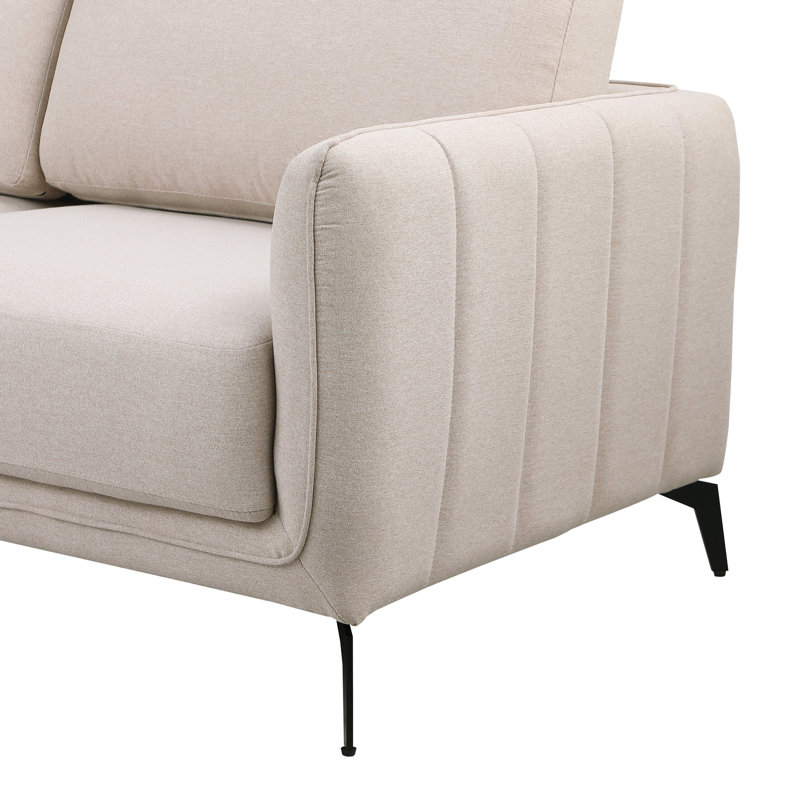 Chari Living Room Set, Chari Beige Fabric