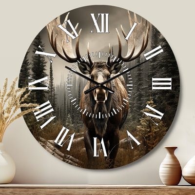Horloge murale Brown Brown