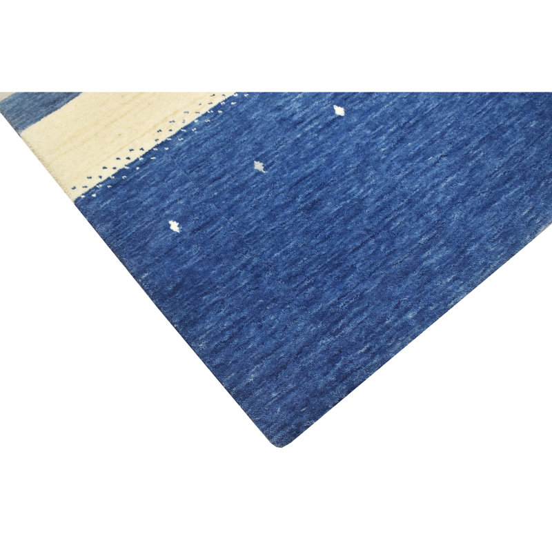 Handmade Wool Striped Area Rug, Runner 2'6" x 12'