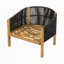 Fauteuil club d'extérieur en bois-873665820