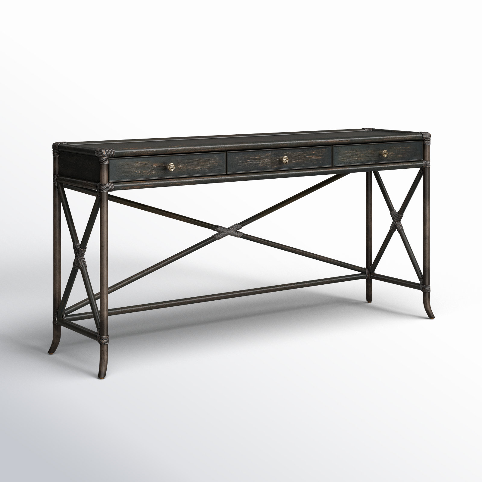 Isla 73.5" Console Table, Black Sand