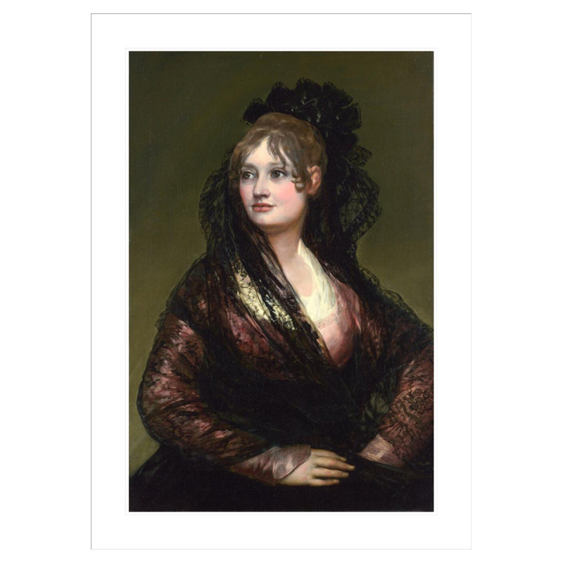 «Dona Isabel de Porcel» par Francisco de Goya, impression giclée encadrée, 41,5 po H x 31,49 po po