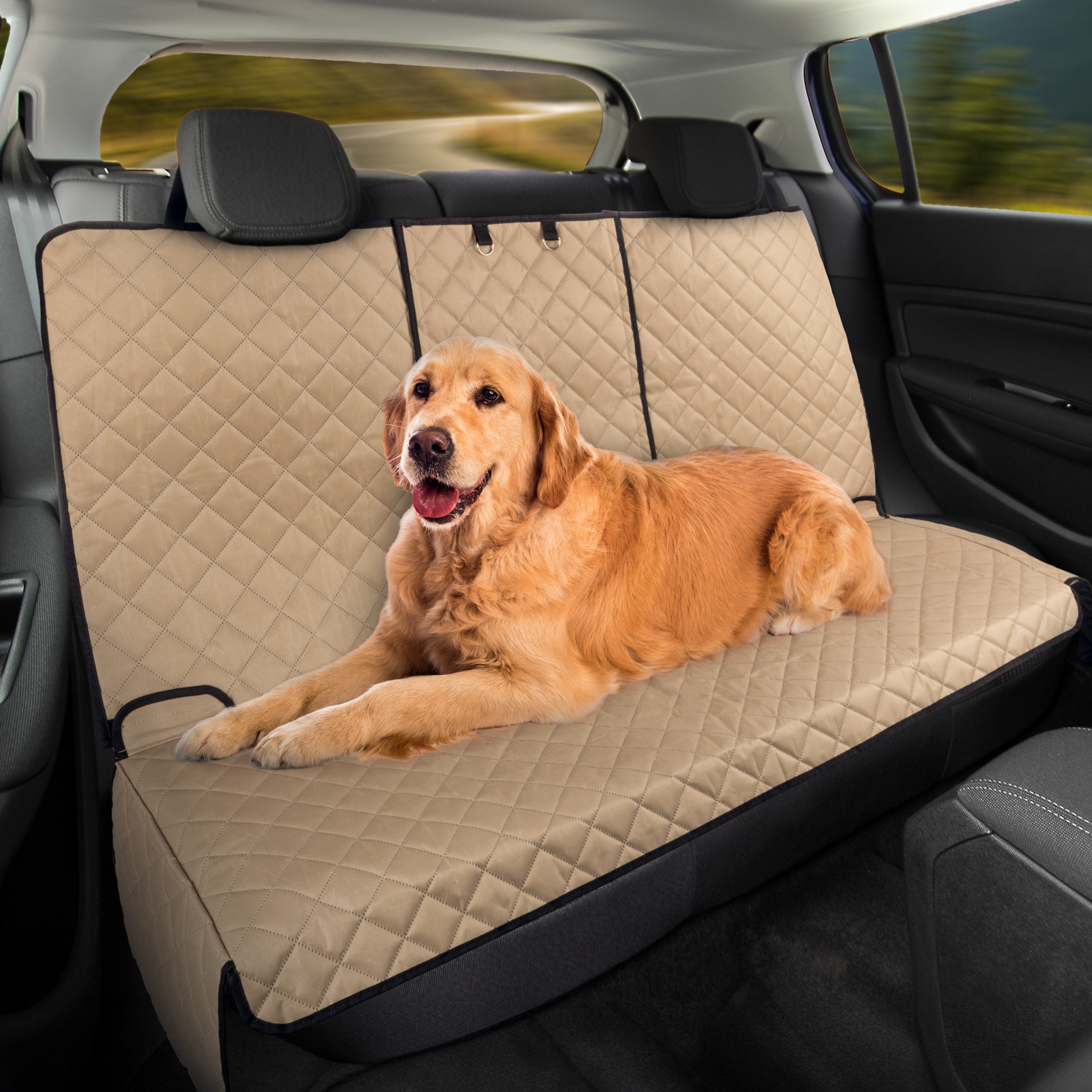 View of PETMAKER Dog Car Seat Cover For Back Seat, | Wayfair