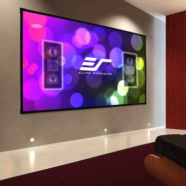 Aeon AcousticPro UHD Series 135" Diag.  16:9 Acoustically Transparent Fixed Frame Wall Projector Screen