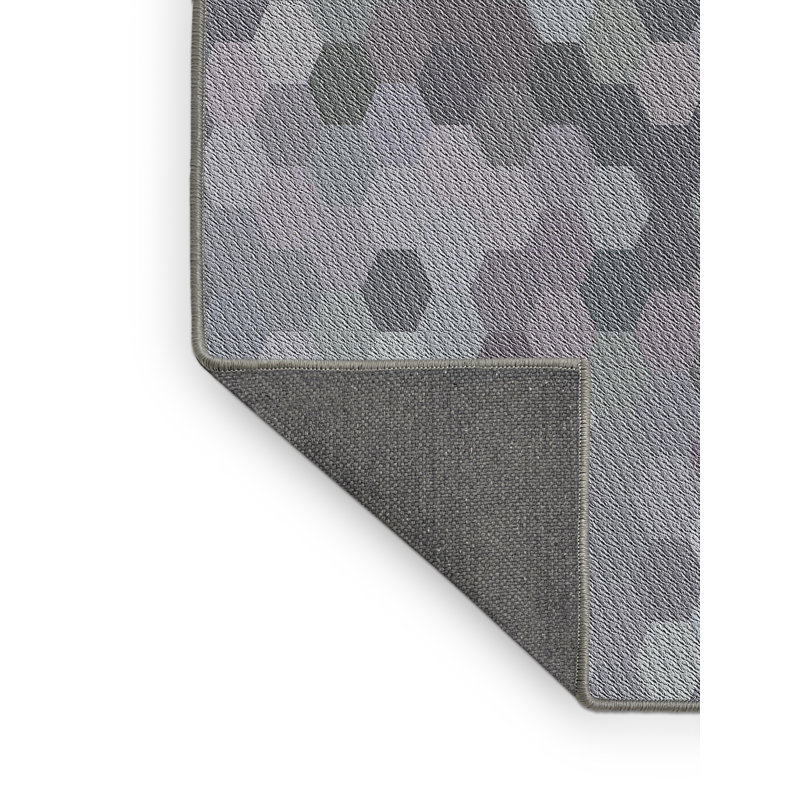 Tapis zone grise à motifs Boylston, Rectangle 8 pi x 10 pi