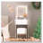 Small Space Makeup Vanity with Stool