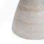 Table d'appoint d'extérieur / d'intérieur en béton léger avec finition en travertin élégante, design multifonctionnel et durable