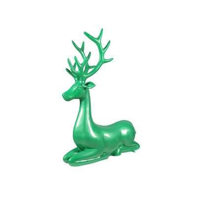 Cerf assis (vert)