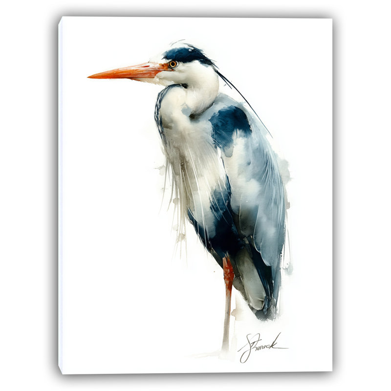 Art mural sur toile tendue Serene Heron