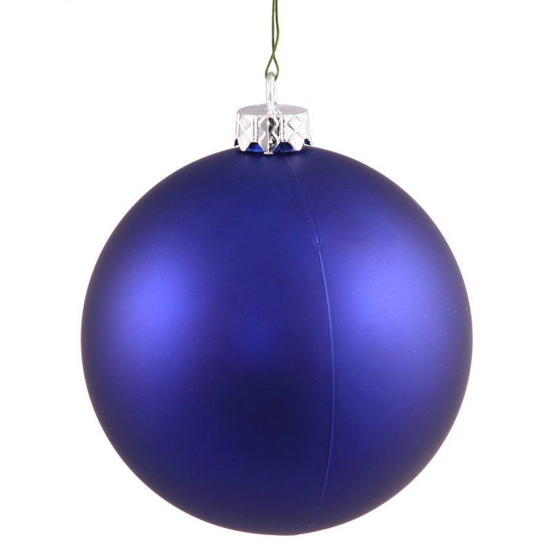 Ornement boule à boule percée uv sequin, Bleu de cobalt