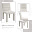 Chaise d'appoint beige Boucle, ensemble de 2