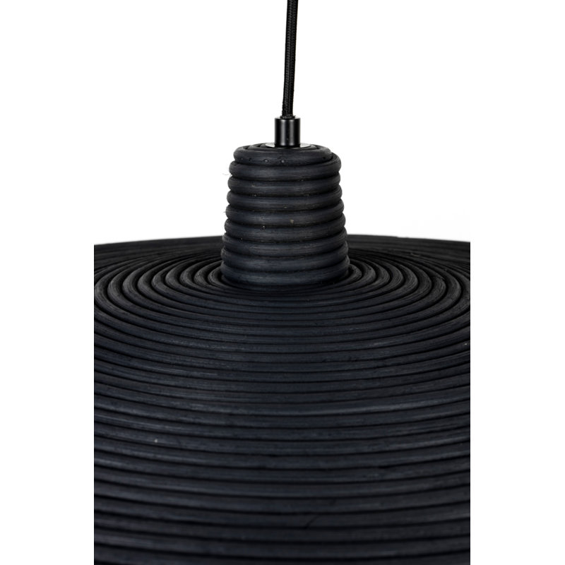 Luminaire suspendu conique à 1 lumière Balance, Noir, Noir, L 14 po x P 14 po