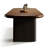 Solid wood rectangular pine dining table-2041895661