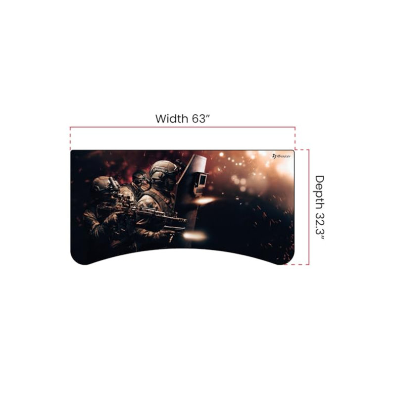  Tapis de souris à surface pleine, interchangeable, résistant à l'eau et lavable avec bords cousus Arena - D033