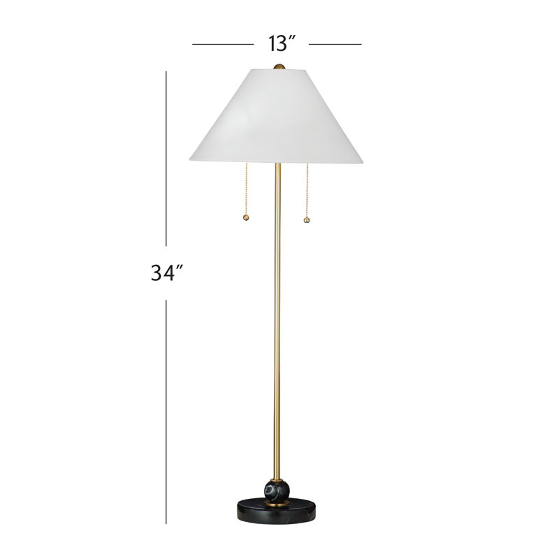 Sawyer 36" Marble & Brass Buffet Lamp